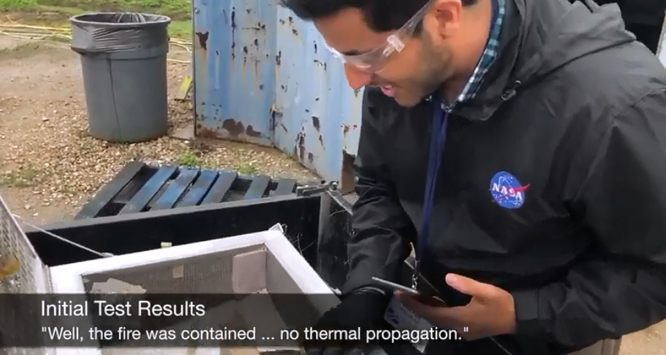 Summarizing the results of the UL lithium-ion fire suppression test.
