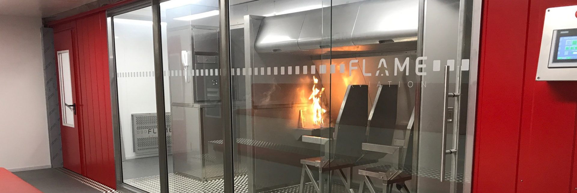 Flame Aviation performing fire tests.