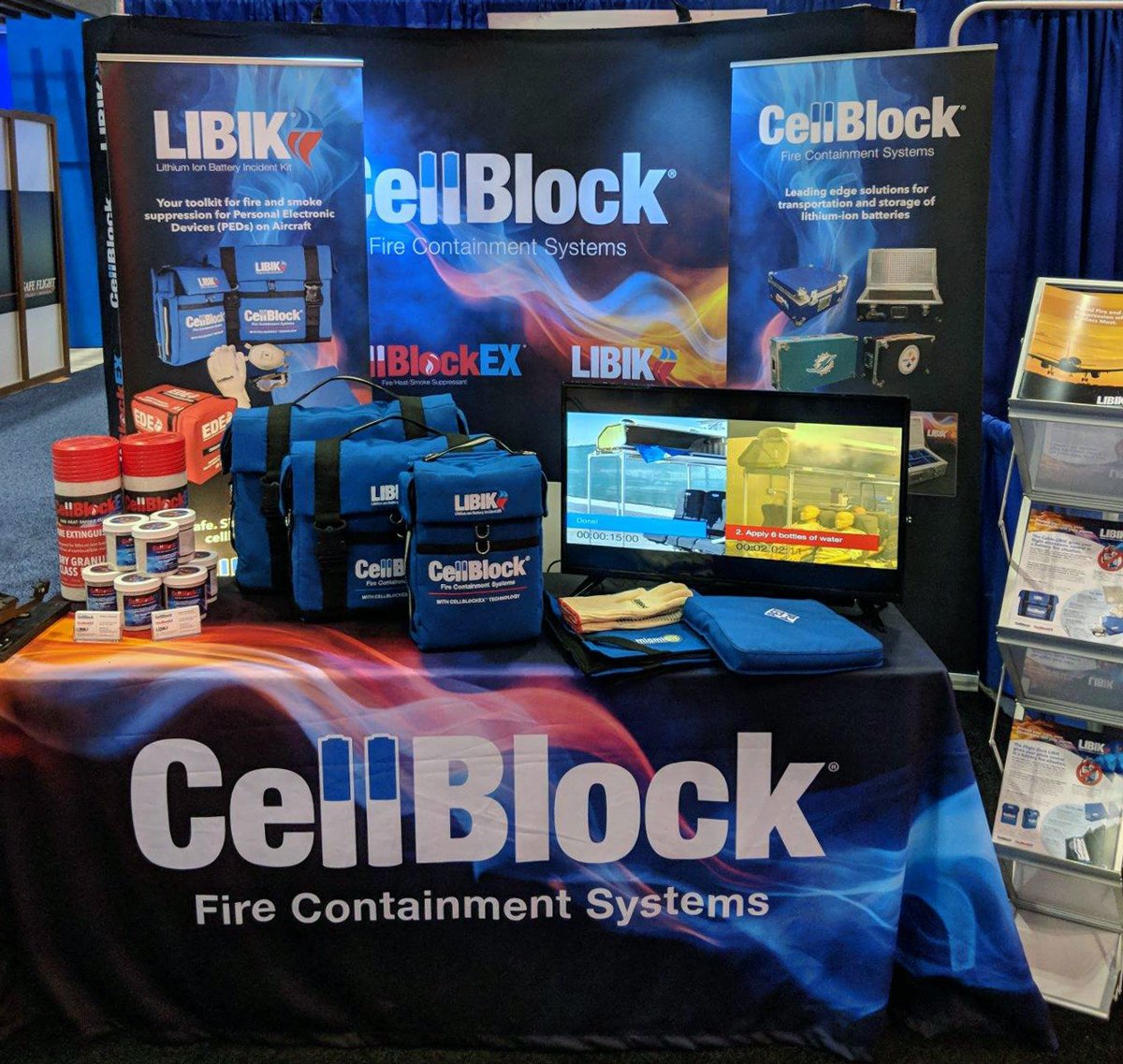 CellBlock FCS booth at the NBAA-BACE.