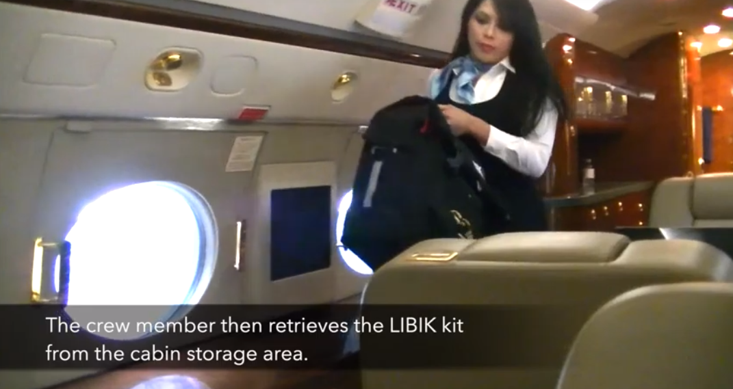LIBIK lithium battery containment kit in action.