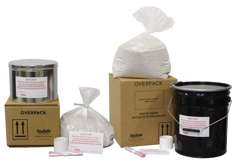 Battery shipping boxes and DDR Pails
