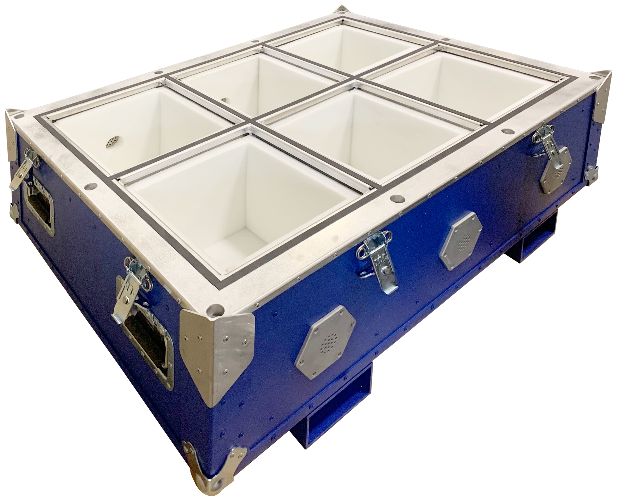 custom military battery case with dividers